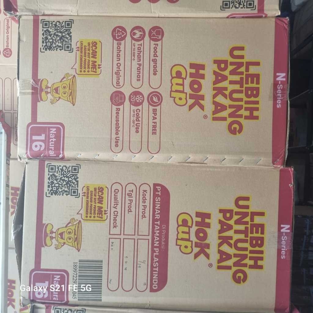 1 DUS gelas hok 10,12,14,16, hok 18slim, hok 22slim & hok 22Big TERLARIS