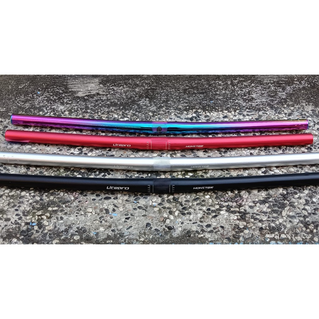 Litepro Monster Stang Setir Handlebar Flat 25.4 x 580mm Sepeda Lipat Folding Bike Alloy Ringan Kuat 