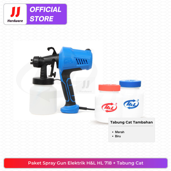 JJ Spray Gun Elektrik H&L HL 718 Alat Semprot Cat Elektrik Cat Air
