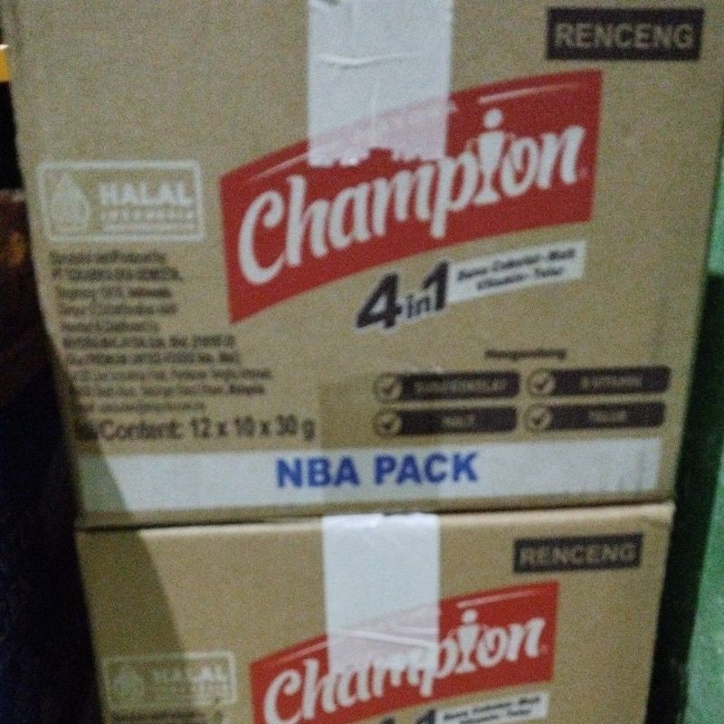 

PROMO champion 1 dus minuman cokelat (kartonan) exp Februari 2026