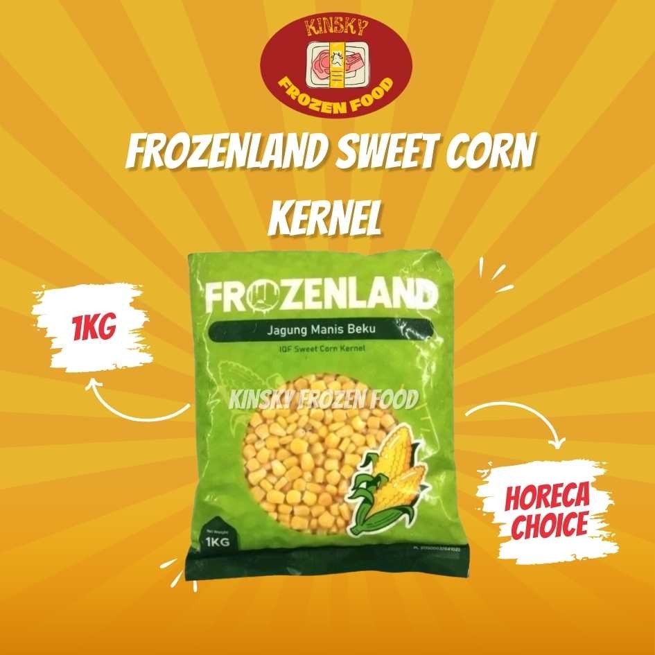 

FROZENLAND SWEET CORN KERNEL 1KG / JAGUNG PIPIL MANIS 1 KG