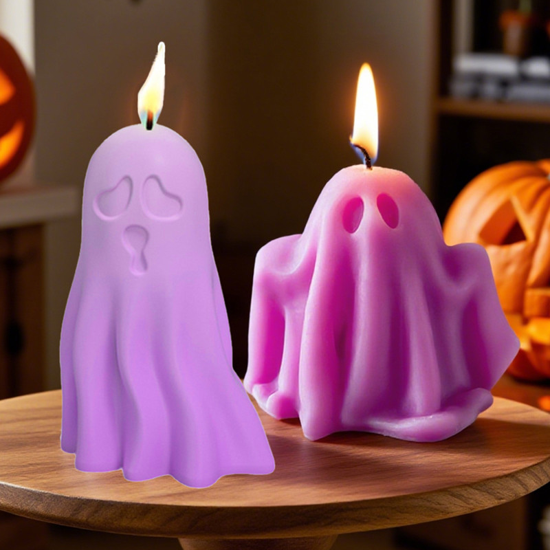 

1 piece, Halloween series ghost pumpkin pumpkin skull fragrance candle silicone mold DIY gypsum home decoration ornament mold