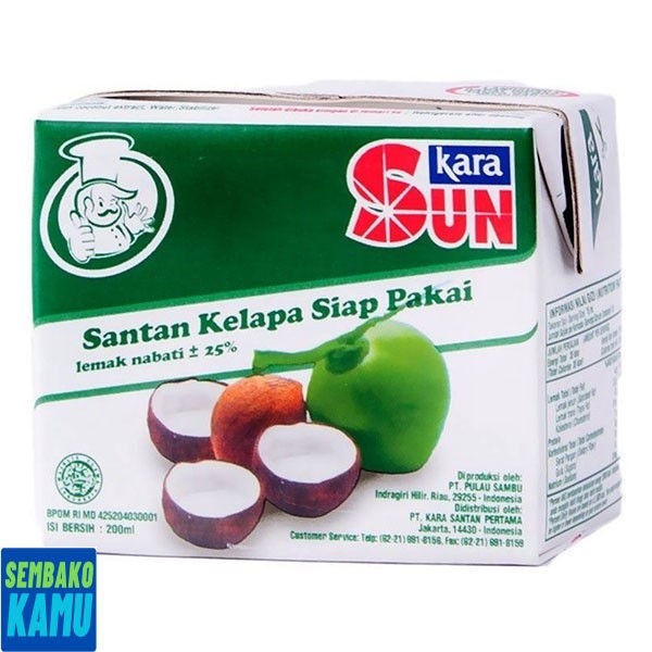 

Sun Kara Santan Kelapa 200 ml