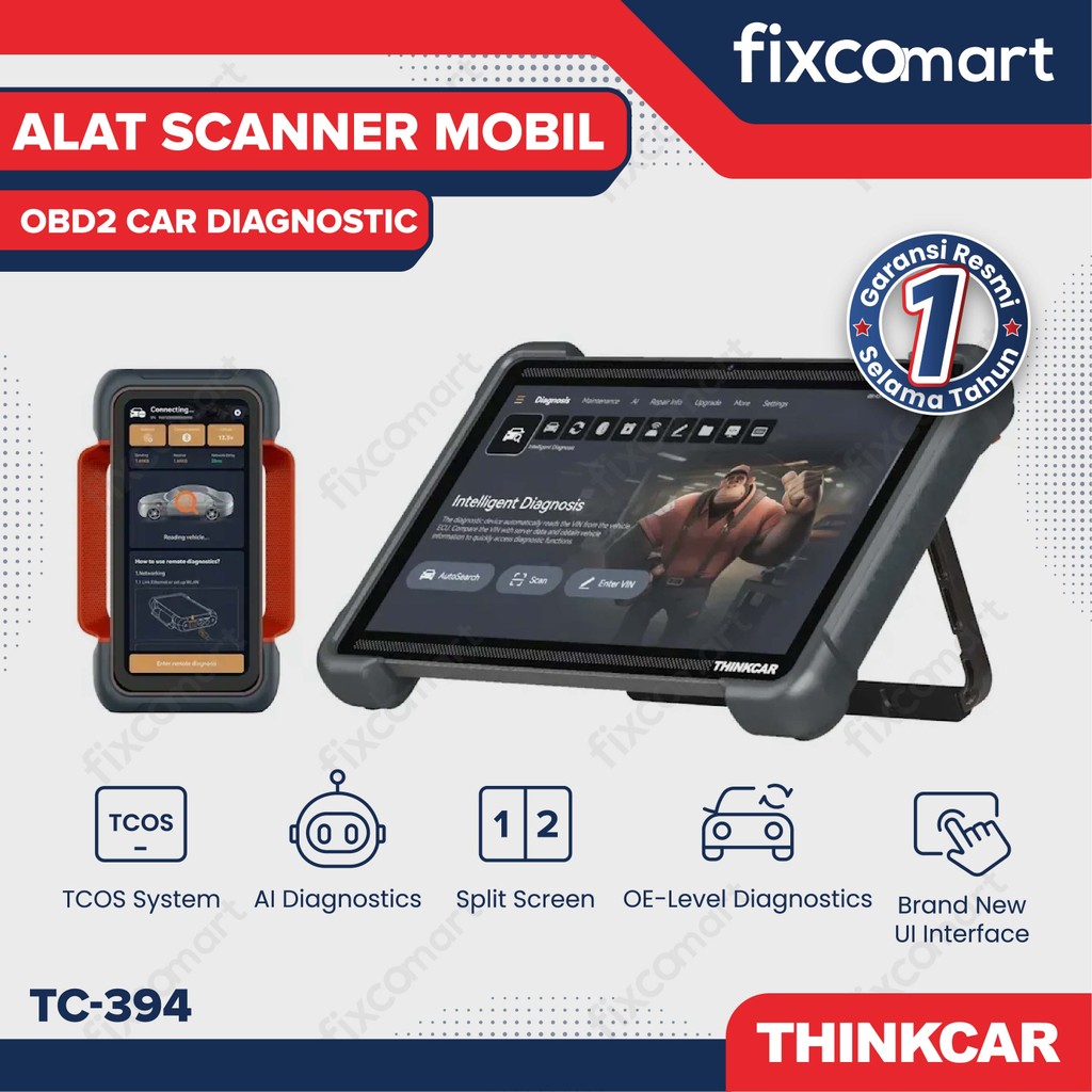 ThinkCar 394 Alat Scanner Mobil OBD2 Car Diagnostic - THINKCAR TC-394 – Alat Scanner Mobil OBD2 Prof