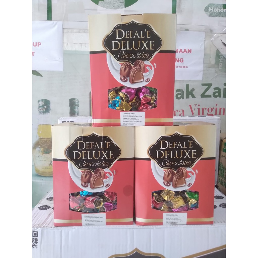 

DEFALE DELUXE CHOCOLATES 2KG/CRTN ISI 6 BOX