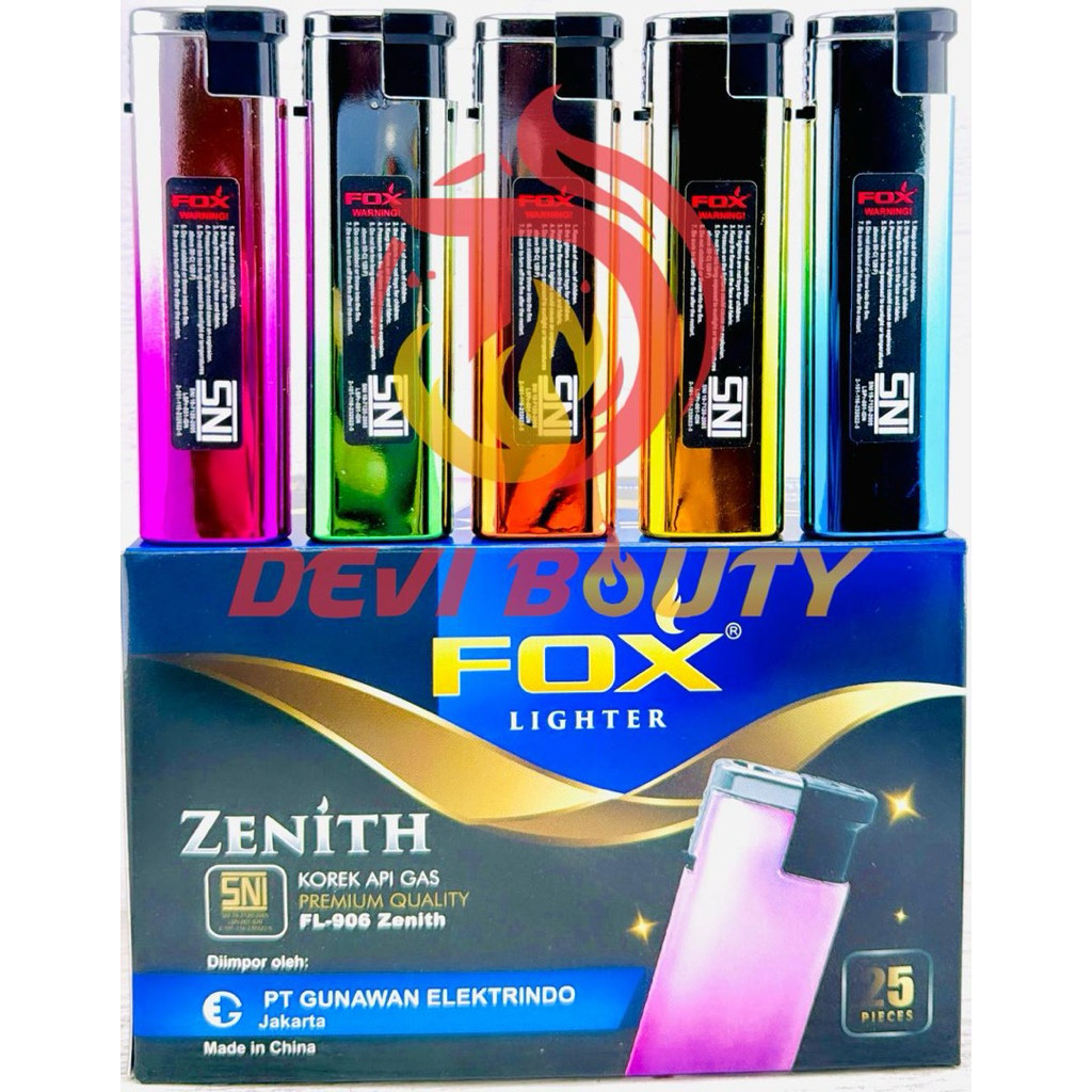 Korek bara badan besi Zenith, Athena, Apollo, Pegasus, Fortis, Squid, Amola isi 25 pcs bisa diisi ul