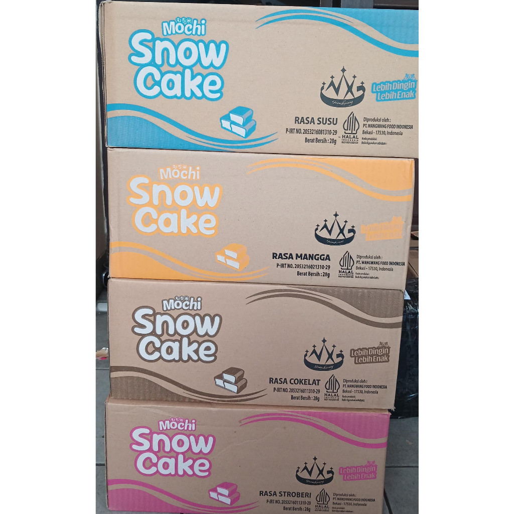 

New SNOW CAKE MOCHI 1BOX ISI 60 PCSPremium