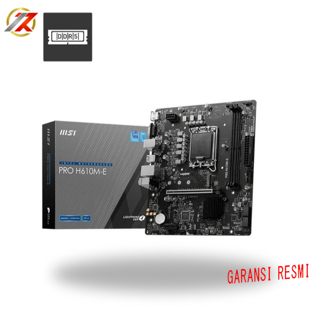 Motherboard MSI PRO H610M-E DDR5 LGA1700 (LGA1700, H610, DDR5, USB3.2, SATA3)