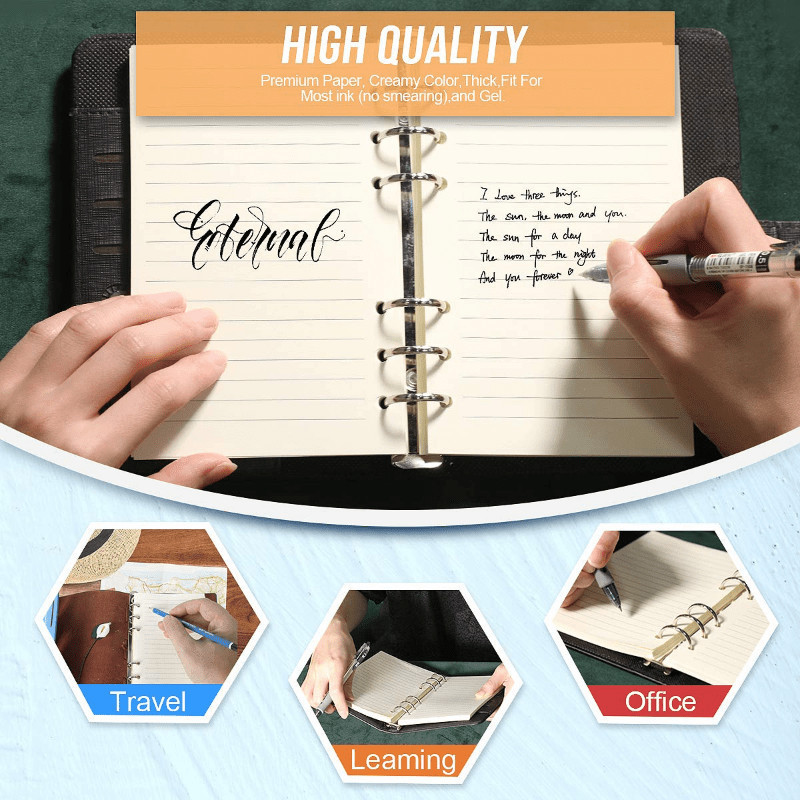 

SHIMASTR MINKYS Kertas Binder Loose Leaf Paper Refill 6 Lubang A5 80 Pages - MY5