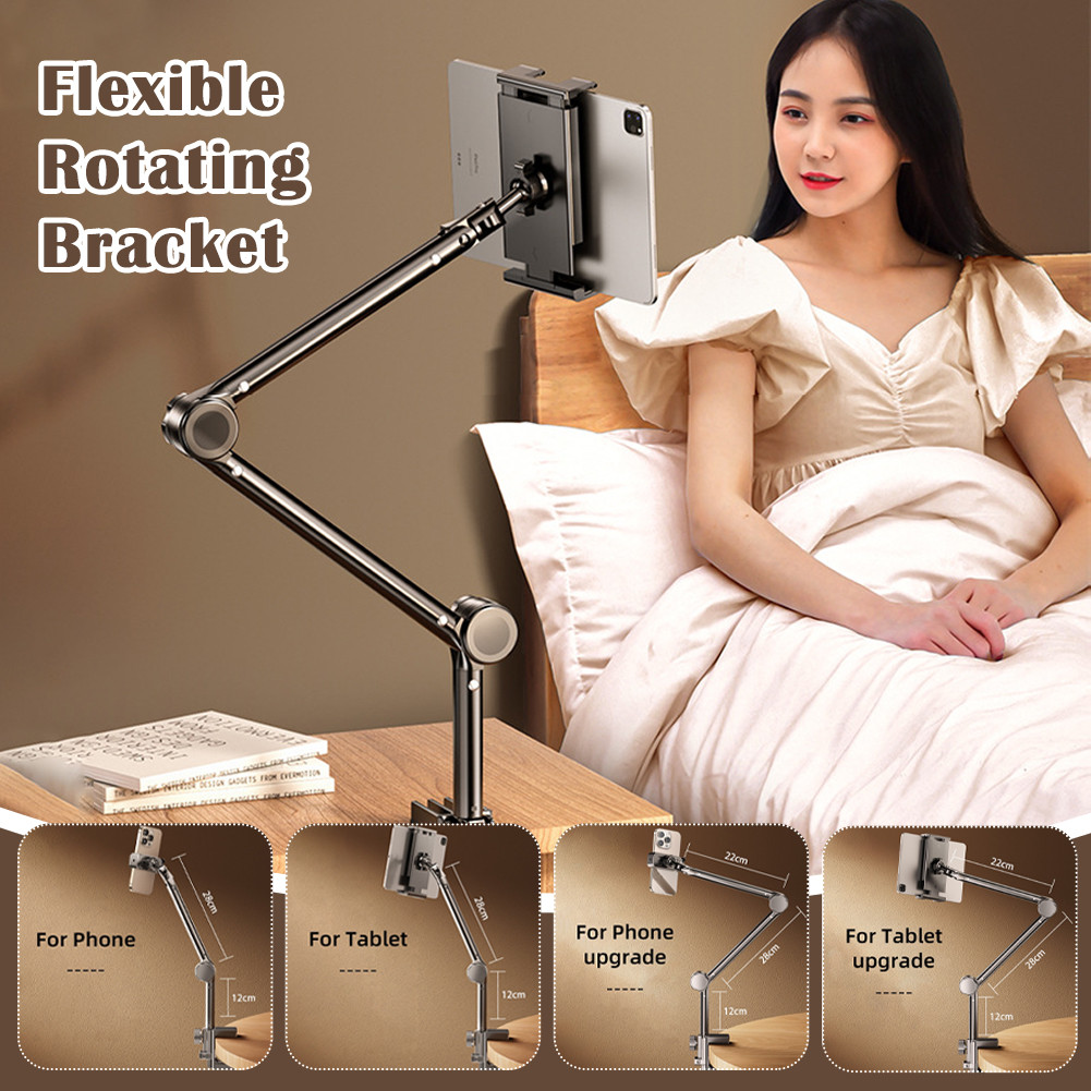 Hp Stand Holder Hp Meja Versatile Clip-on phone Holder hp jepit tablet Stand Durable Aluminum for Ph