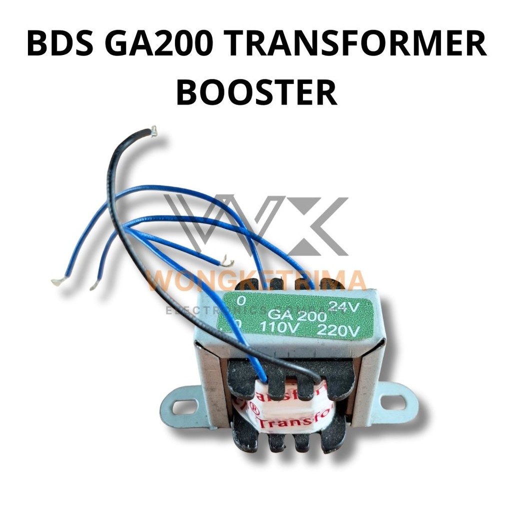 TRAFO BOOSTER TV BDS GA200 – IN AC 220V → OUT AC 24V (Step-Down Transformer)