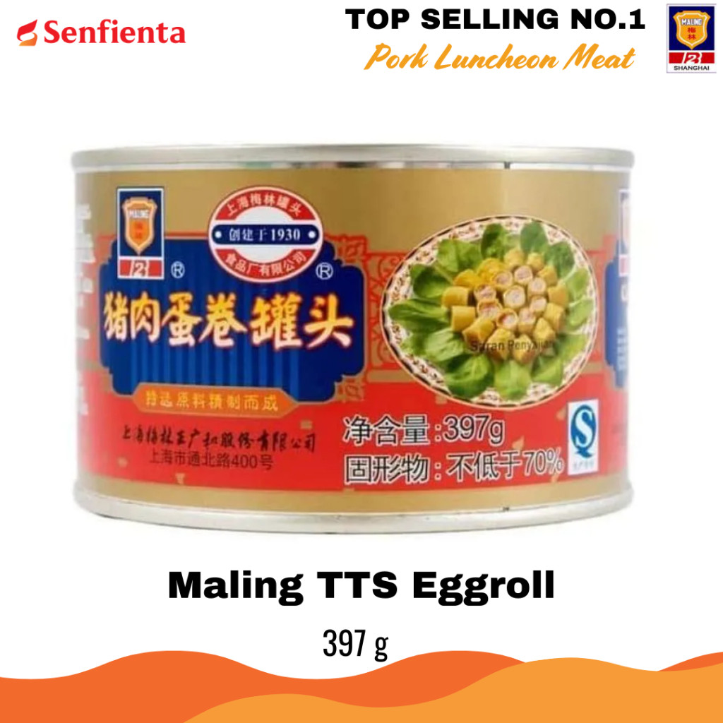 

Maling TTS Canned Egg Rolls Daging Babi Premium 397g