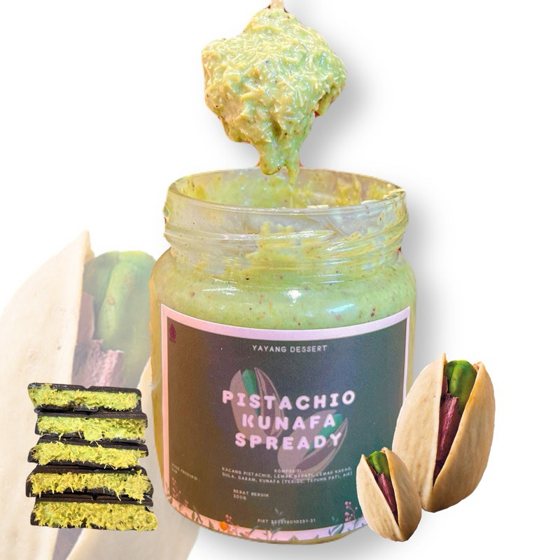 

Emama.store Pistachio Kunafa Spread / isian Coklat Dubai