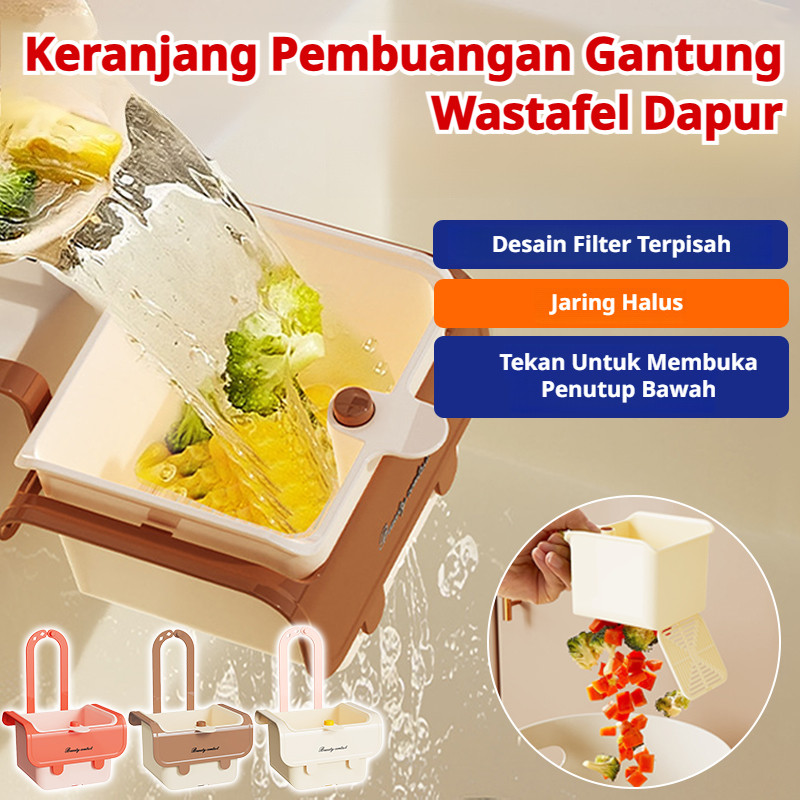 ⚡Diskon 60%⚡ Keranjang Pembuangan Wastafel Dapur Gantung/Keranjang Pembuangan Wastafel Gantung Pemis