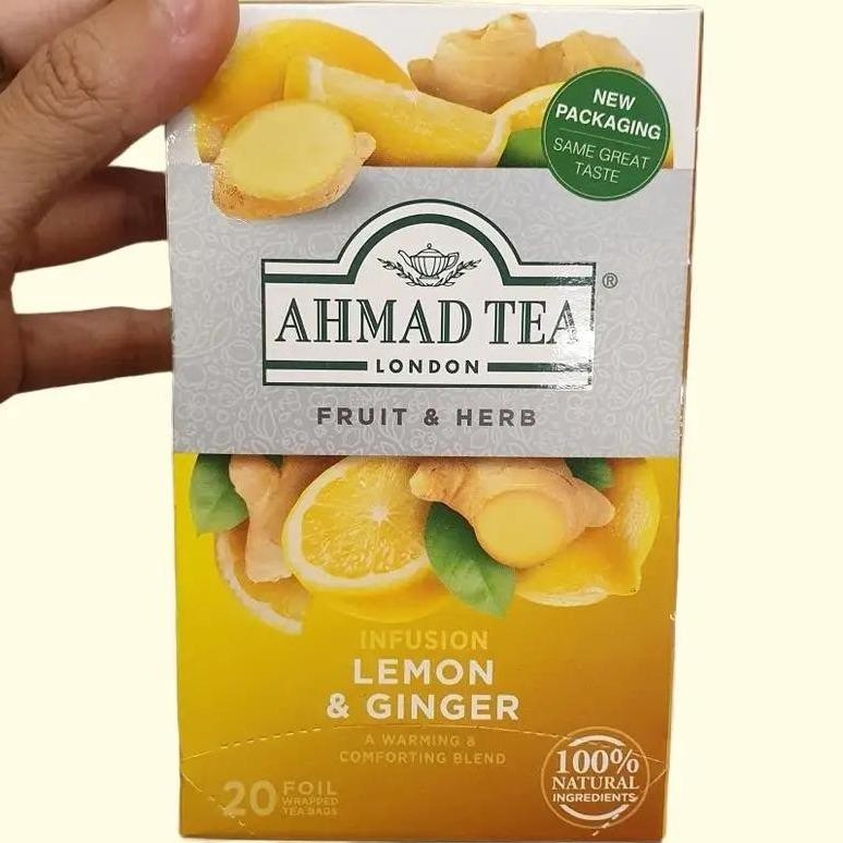 

Ahmad Tea Teh Celup Fruit & Herb Rasa Lemon Ginger ( isi 20 )