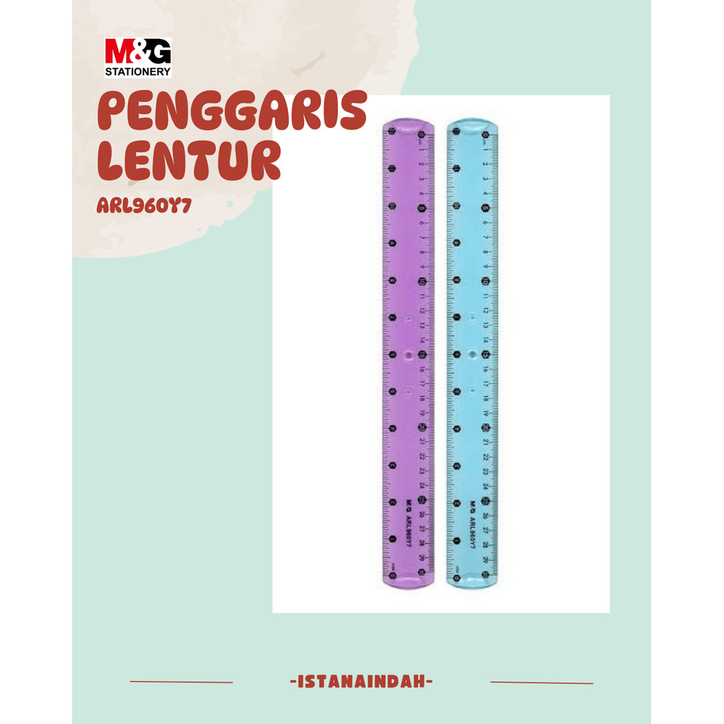 

M&G Mistar Penggaris 30 CM Lentur Flexible Karet ARL960Y7