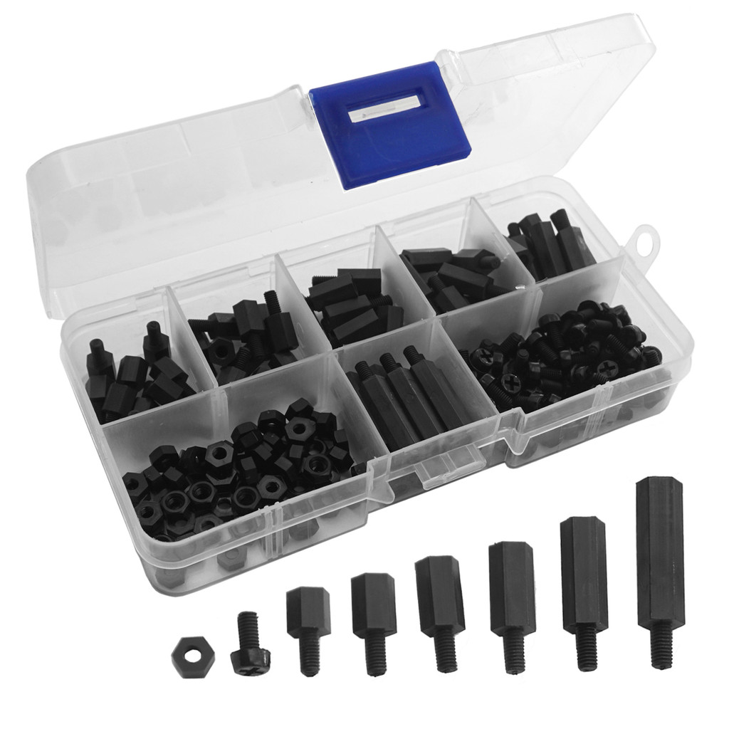 M3 Nylon Standoffs Hex Spacers Screws Nuts Assorted kit for RC FPV Drone Quadcopter Frame Audunio PC