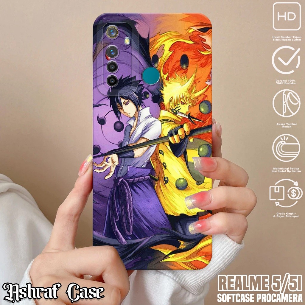 Case Realme 5 / Realme 5i - Casing Realme 5i / Realme 5 Motif Anime NRT - Softcase Hp Realme 5i - Ko