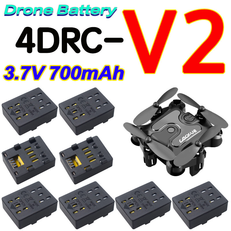 al 4D-V2 RC Drone Battery 3.7V 700mAh Lipo Battery For 4DRC V2 Mini Four Helicopter Accessories Fold