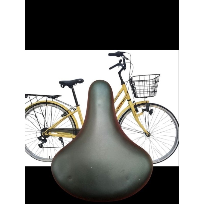 sadel sepeda mini besar empuk Hitam Leb