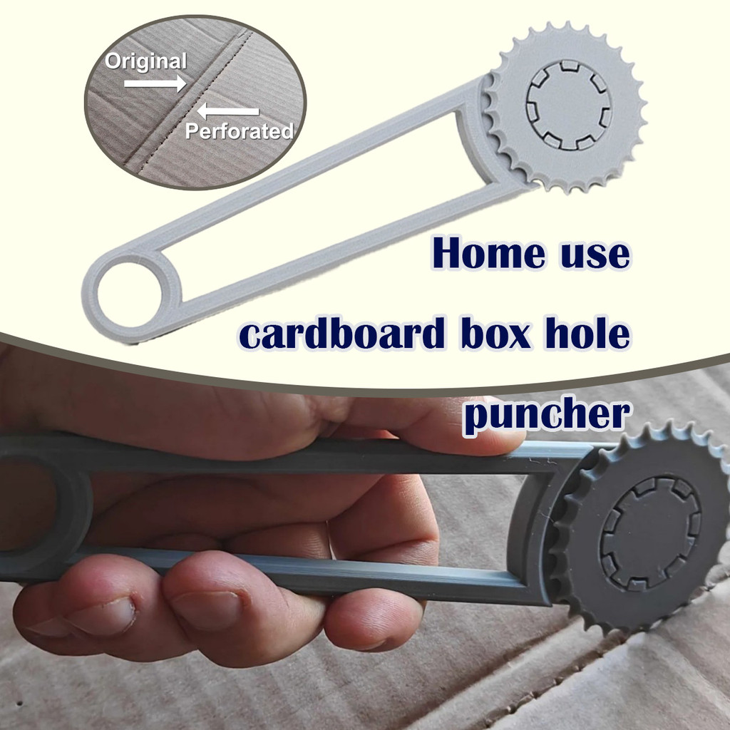 

1PC Cardboard Box Punch, Pelubang kotak kardus Portabel Home Cardboard Box Puncher Punching Tool