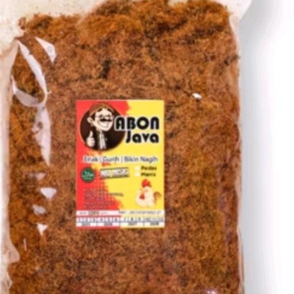 

ABON 'AYAM' JAVA 1KG ASLI KHAS JAWA Food Cemilan Makanan Msg Sapi Snack Toples Pedas - plastik biasa, manis