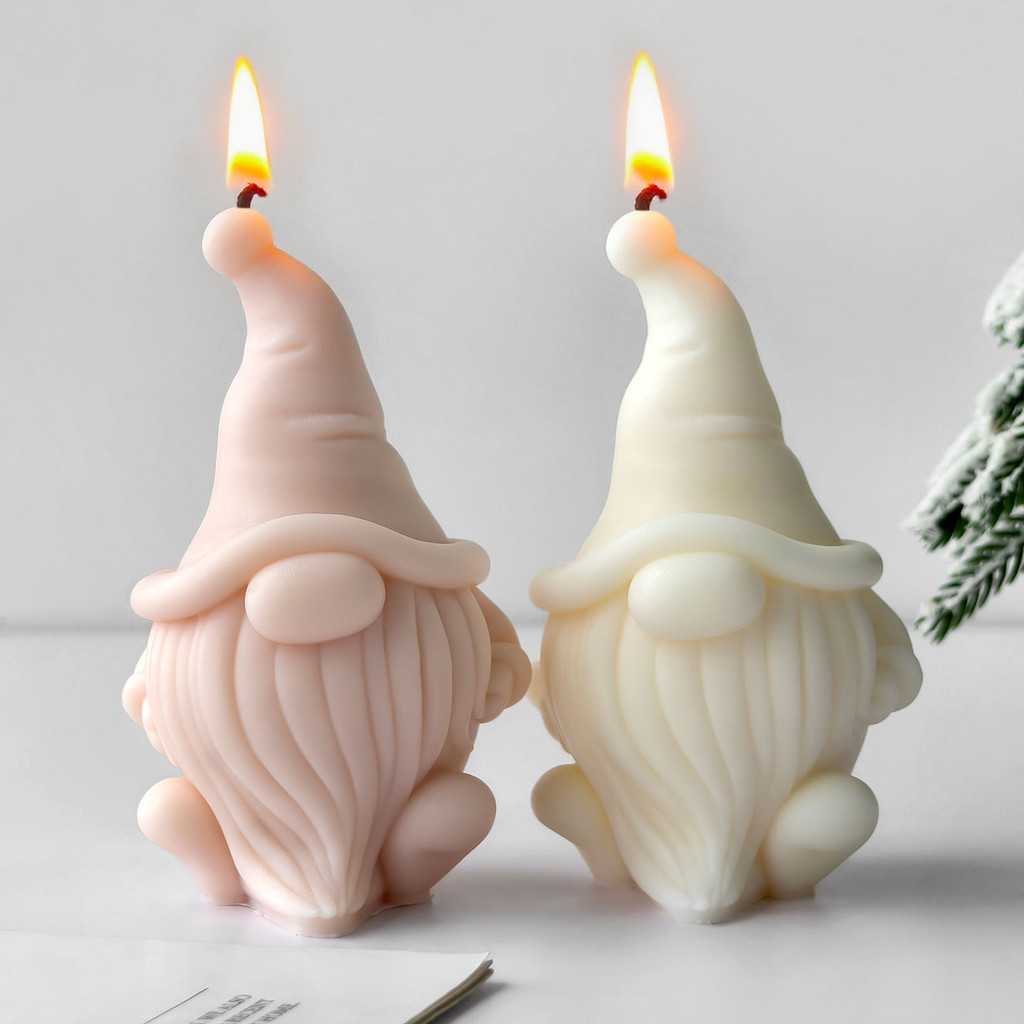 

Dwarf Candle Mold DIY Gift Handmade Soap Mold Aroma Wax Plaster Craft Home Decor Santa Claus Ornament