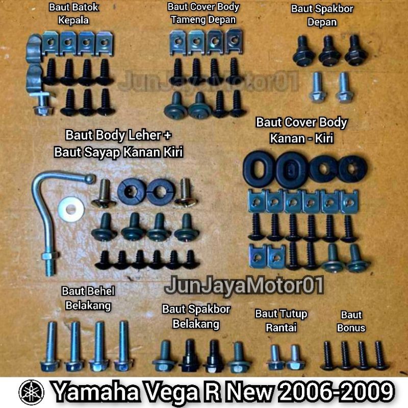 COD / Promo / Original / Baud - Baut Full Set Body Bodi Yamaha Vega R New Motorcycle
