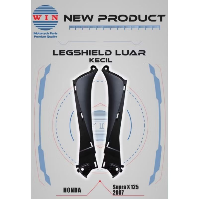sambungan body sayap supra x 125 2007-2013 batman/legshiled luar kecil supra x125 batman/sayap kecil
