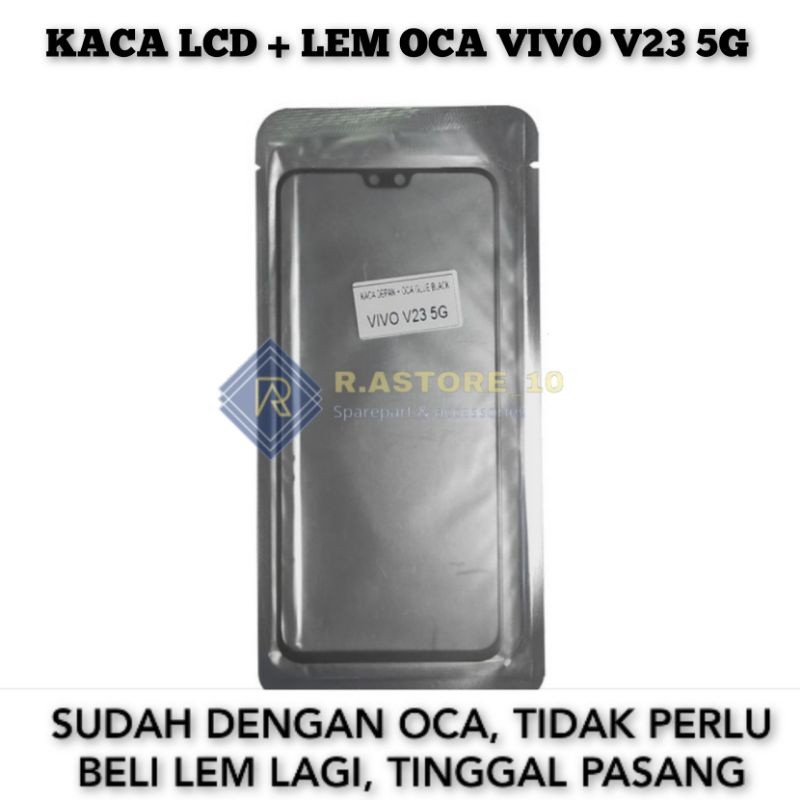 Kaca Lcd + Lem Oca Vivo V23 5G Kaca Depan Kaca Touchscreen Glass Lcd Ts TC Original
