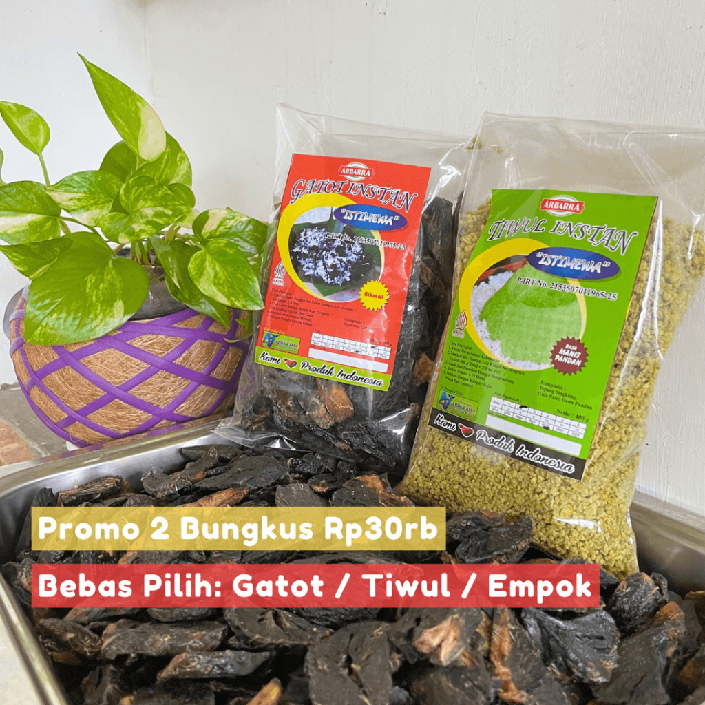 

PROMO 2 Bungkus Gatot / Tiwul / Nasi Jagung Halus, untuk 10 Porsi Piring