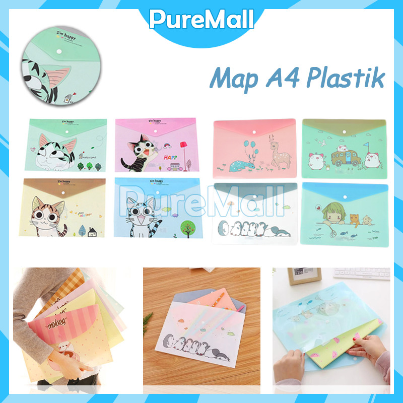 

Folder A4 Cute Motif / Map A4 Plastik / Map Plastik