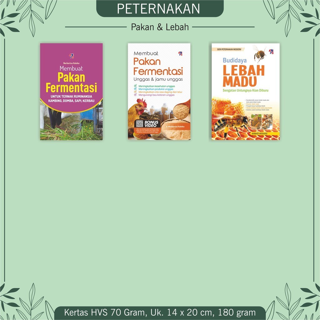BUKU PETERNAKAN MEMBUAT PAKAN FERMENTASI UNGGAS DAN JAMU PAKAN FERMENTASI TERNAK RUMINANSIA