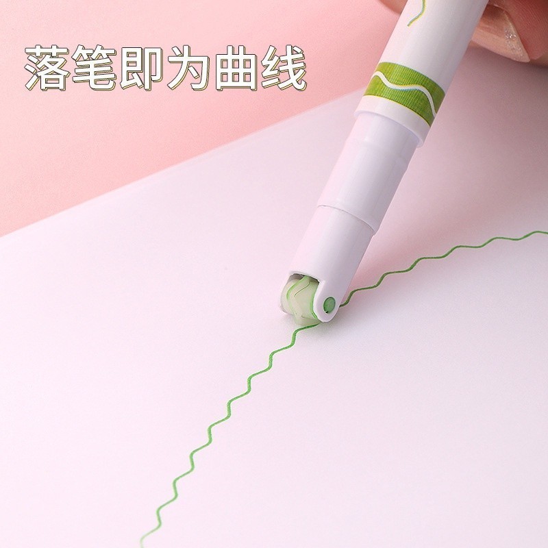 

ACEH.OYU 130914 Spidol Garis Aesthetic Warna Warni Spidol Garis Motif Lucu 1 Set 6 Pcs pulpen roller pen Higlighter Random Spidol Garis Line Marker Alat Tulis Kantor