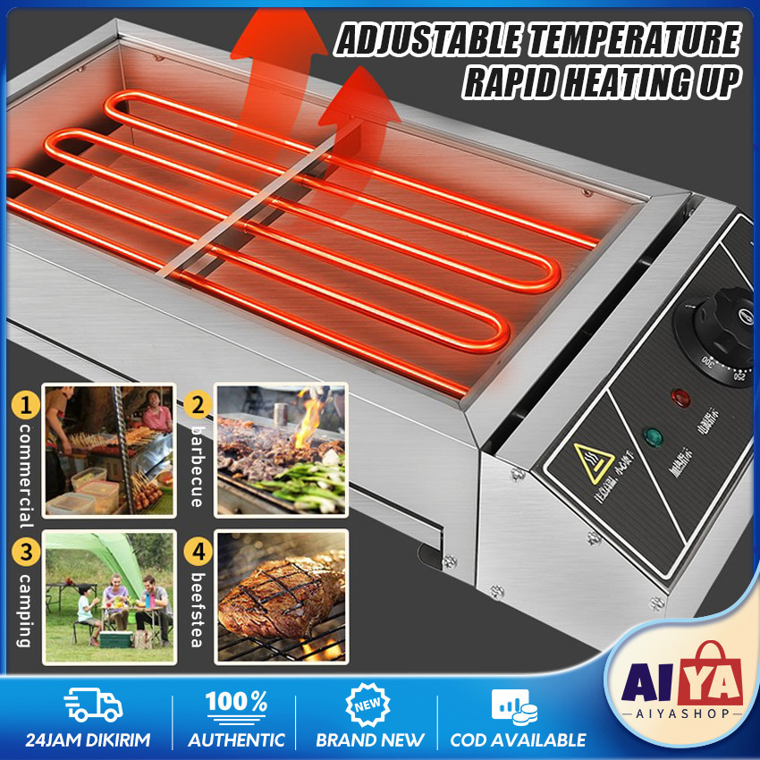 Kompor Panggang Listrik / Pemanggang Listrik BBQ And Grill Besar / Panggangan Daging / Alat Panggang