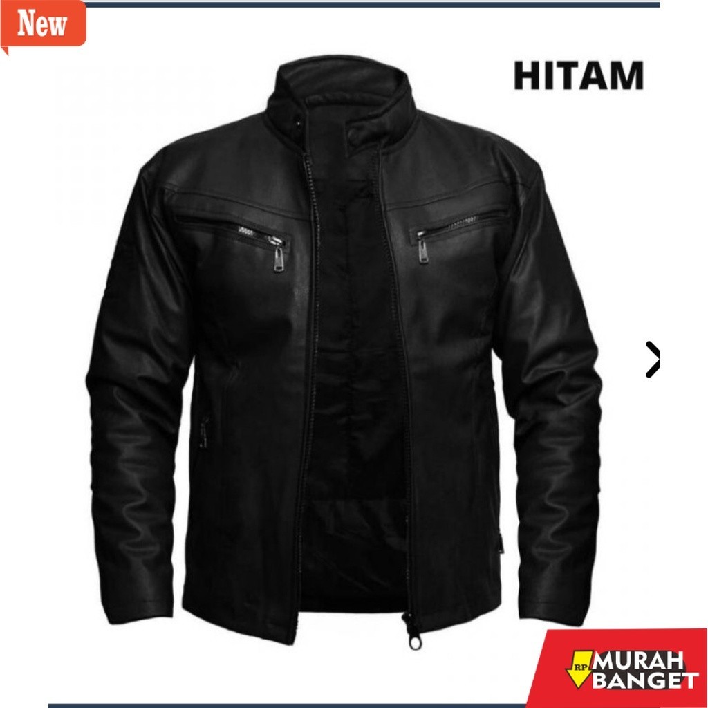 jaket kulit pria garut Jaket kulit sintetis laki laki P24