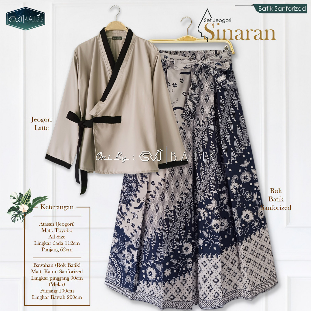 BAGASKARA - ATASAN BATIK WANITA BATIK SET MODERN OUTER SET KERIS NAVY ORIGINAL BY SVJ FREE MASKER