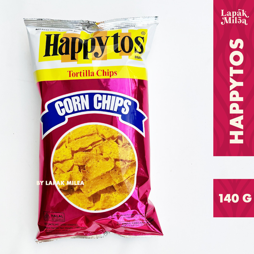 

HAPPY TOS - Happytos Snack Keripik Jagung Merah Hijau Biru Spicy 140gr