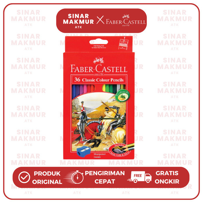 

Pensil Warna Klasik/Classic Color Pencil 36 Warna Faber Castell (Set)