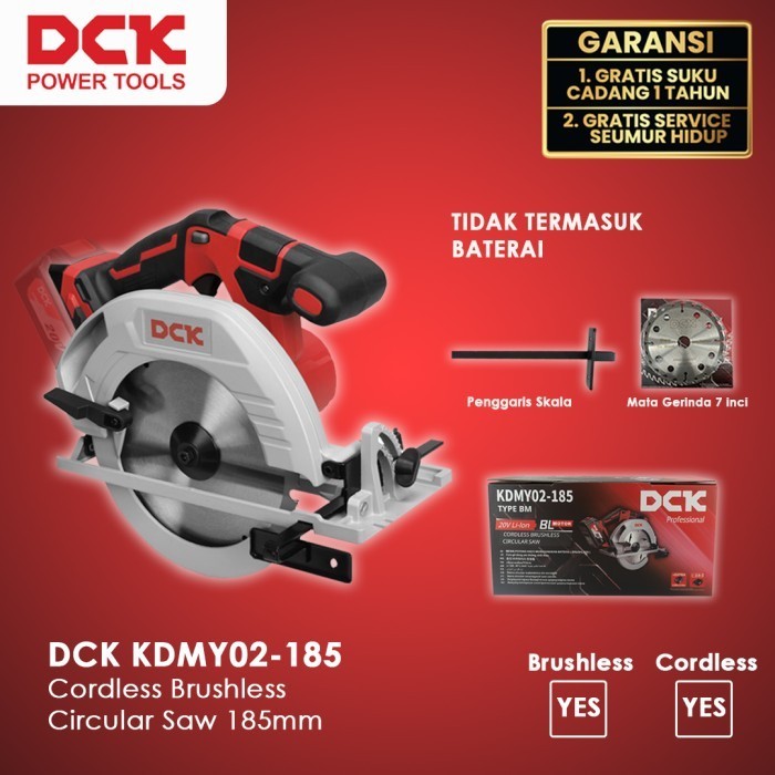 DCK KDMY02-185BM Cordless Brushless Circular Saw 185mm