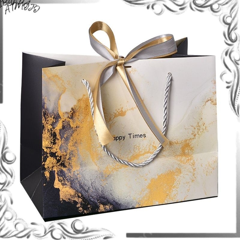 

Paper Bag Marmer Hitam Vintage Kantong Dus Gift Box