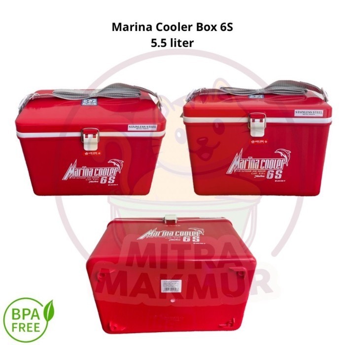 CW Tempat Es Batu Box Cooler Box LION STAR 6S 12S 18S 24S 35S 55 72 - Marina 6S