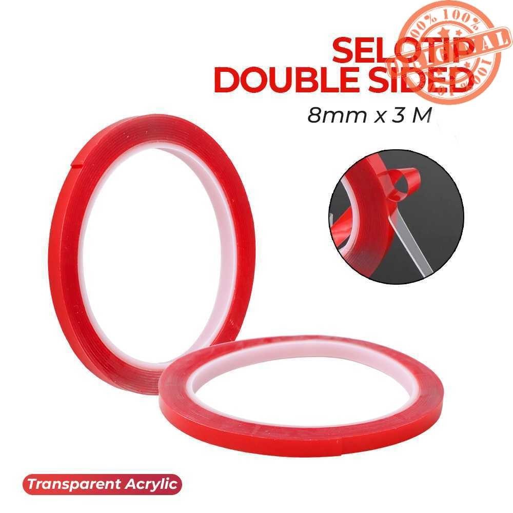 

( Hstore7 ) TaffPACK Selotip Double Tape Transparent Acrylic 3M - HL878
