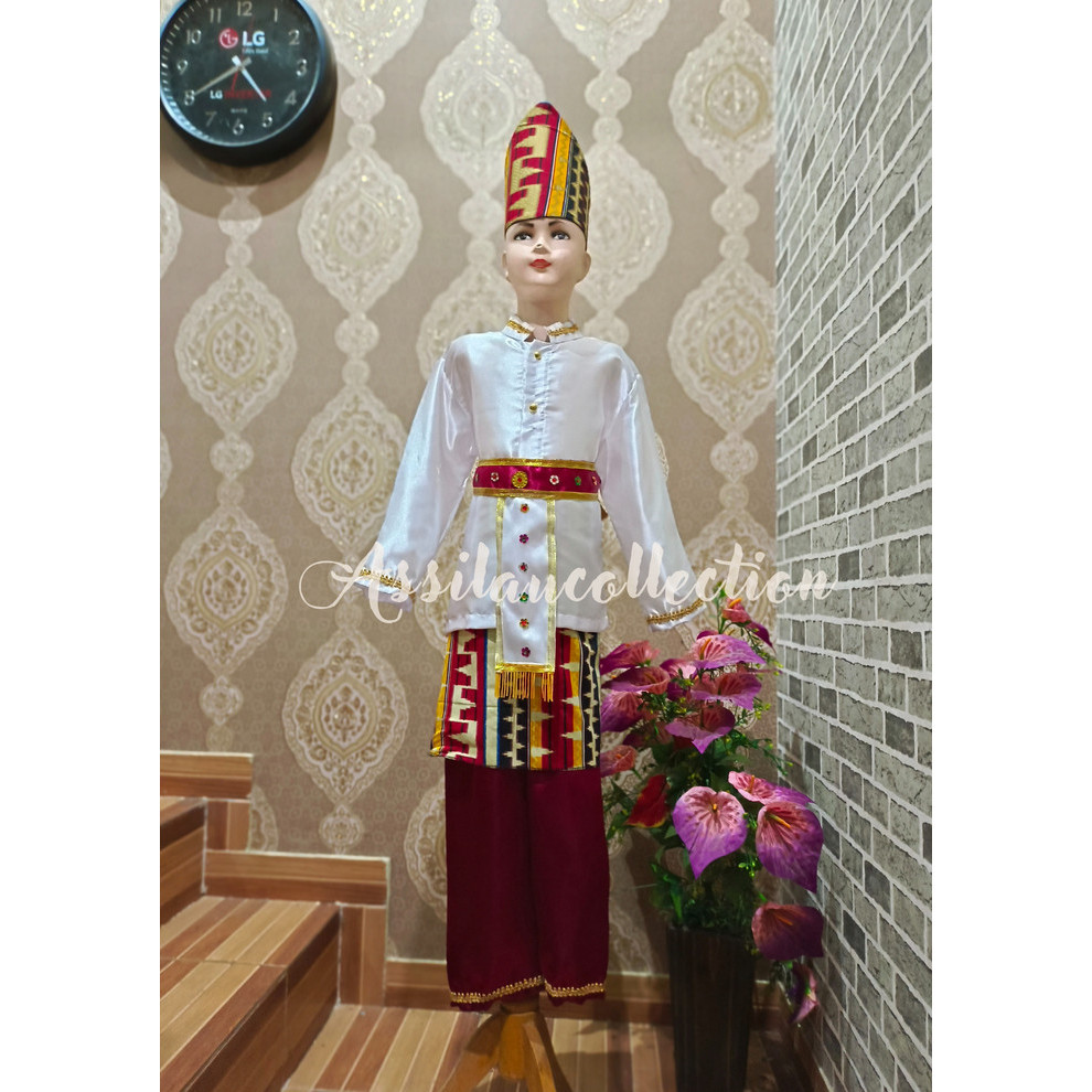 Baju adat Lampung anak-anak satuan (Laki/Cewek) - lampung laki, 6