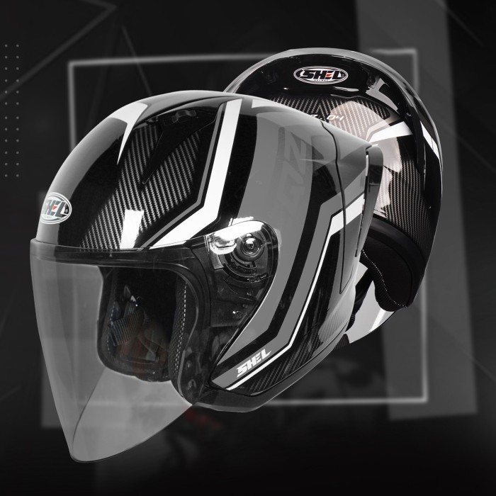 SHEL Motif Eqz 04 - Helm Half Face | SHEL | Equalizer | Shel Equalizer | Shel Motif | Helm Motif | H