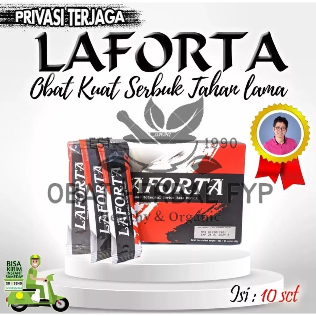 TERLARIS  Laforta Original Dr. Boyke Minuman Serbuk original isi 10 sachet Obat Lelaki Stamina Pria 