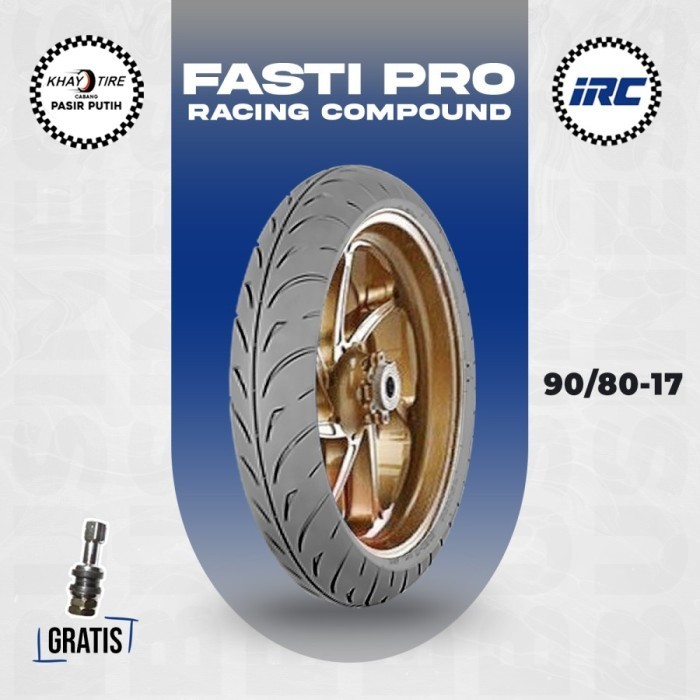 Ban Tubles Motor Racing Compound IRC FASTI PRO 90/80 Ring 17