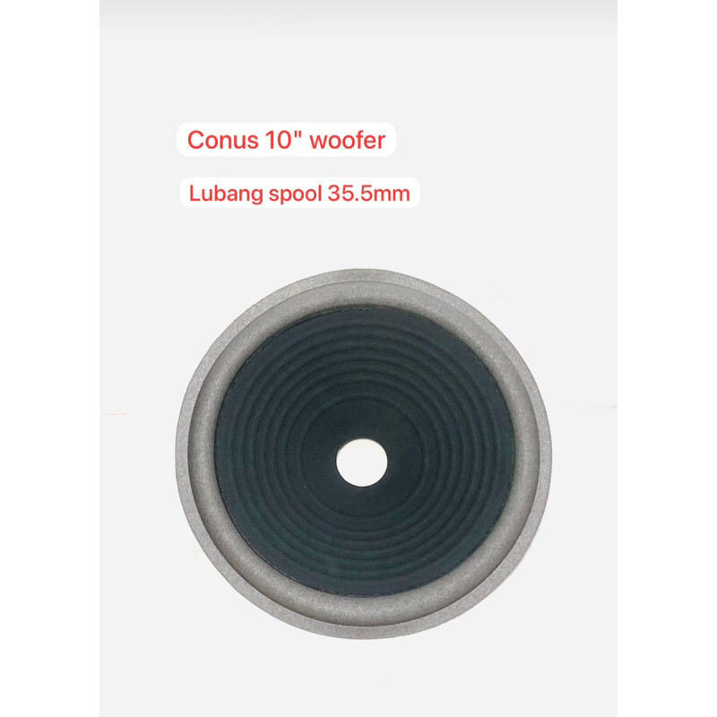 Daun Speaker Conus Speaker 10 inch Woofer Lubang Besar