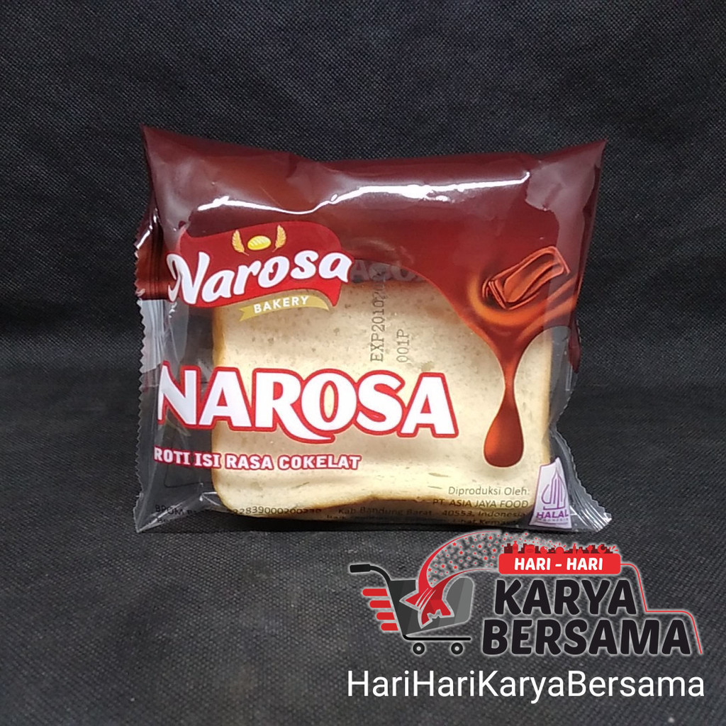 NAROSA BAKERY ROTI ISI RASA COKELAT 60GR