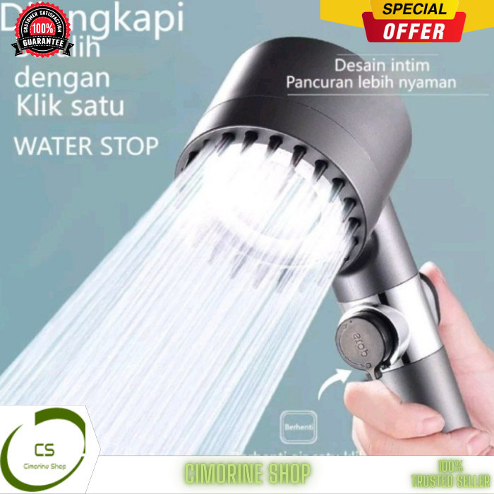 Shower Black Series - Shower Set Mandi High Pressure Black Series CS